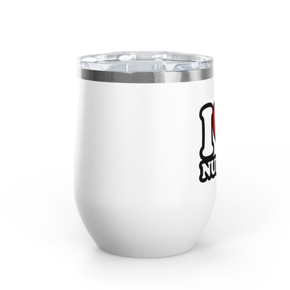 I love nurses faux sticker Tumbler