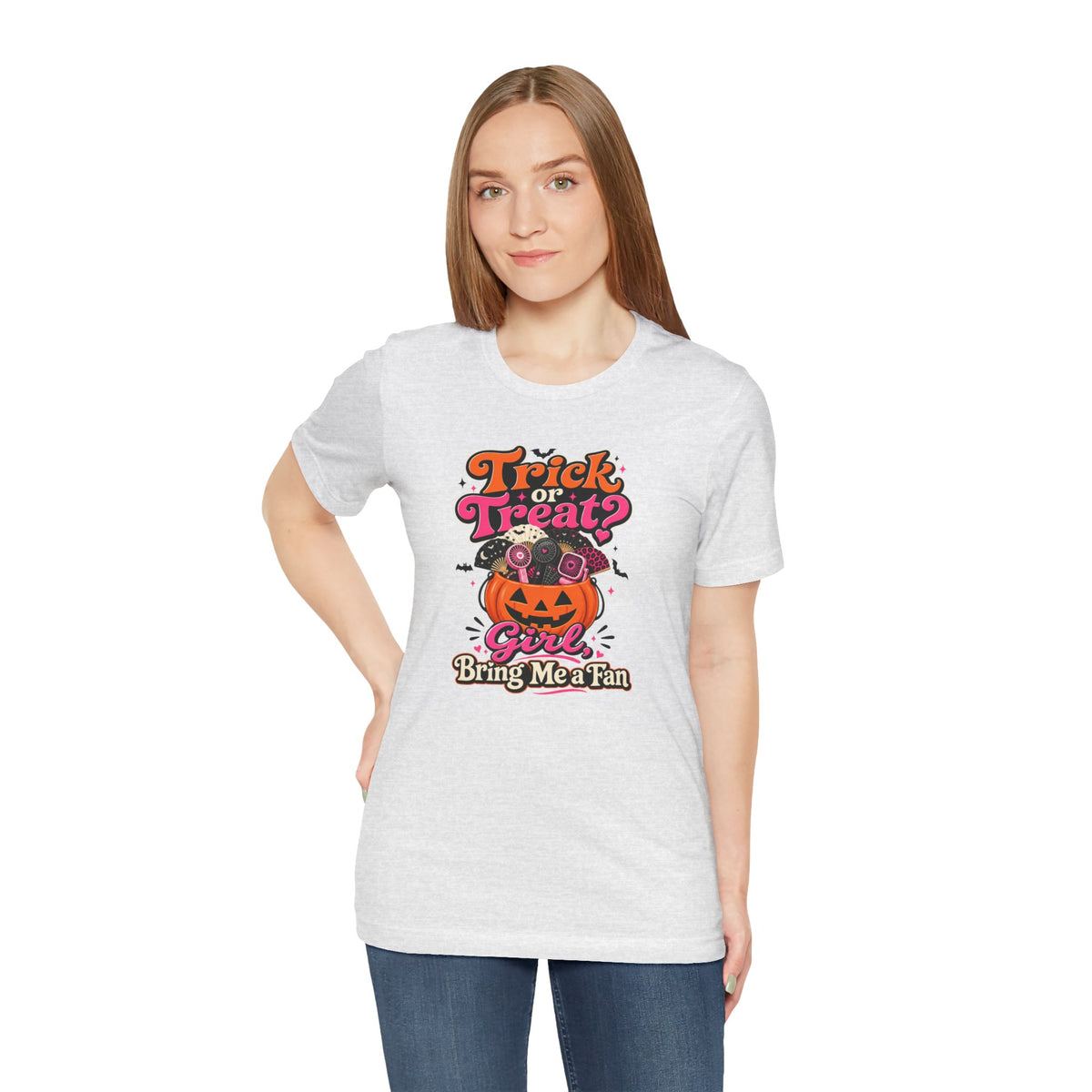 Trick or treat? Girl bring me a fan T-shirt