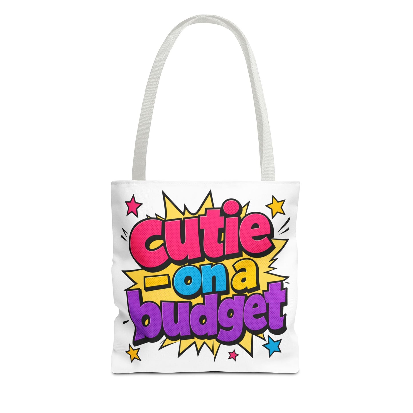 Cutie on a budget Tote Bag