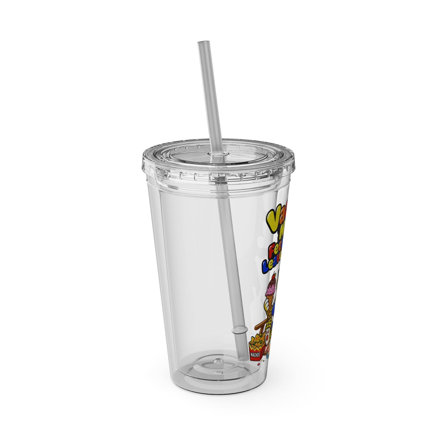 Vacation mode feed me and leave me alone Clear Insulated Cup