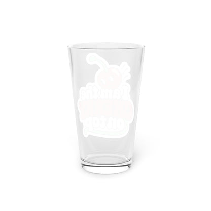 I am the cherry on top Beer Glass