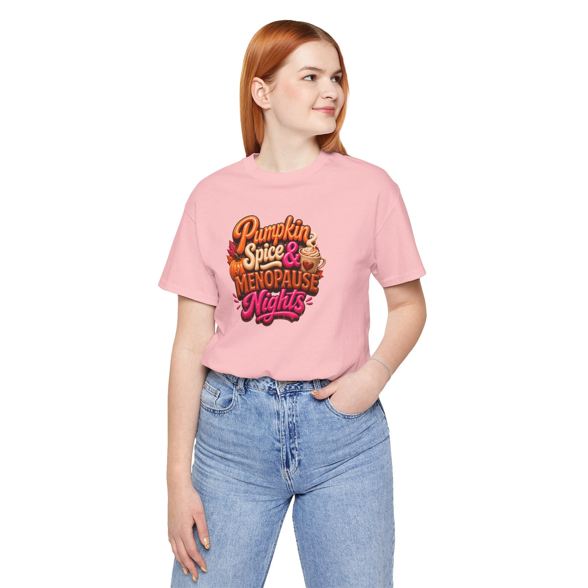 Pumpkin spice & menopause nights T-shirt