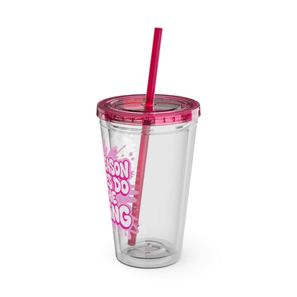 I'm the reason your eyes do all the talking Clear Insulated Cup