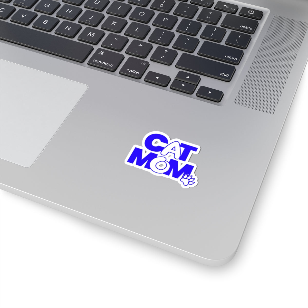 Cat mom blue Sticker