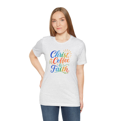 Christ, coffee and faith T-shirt