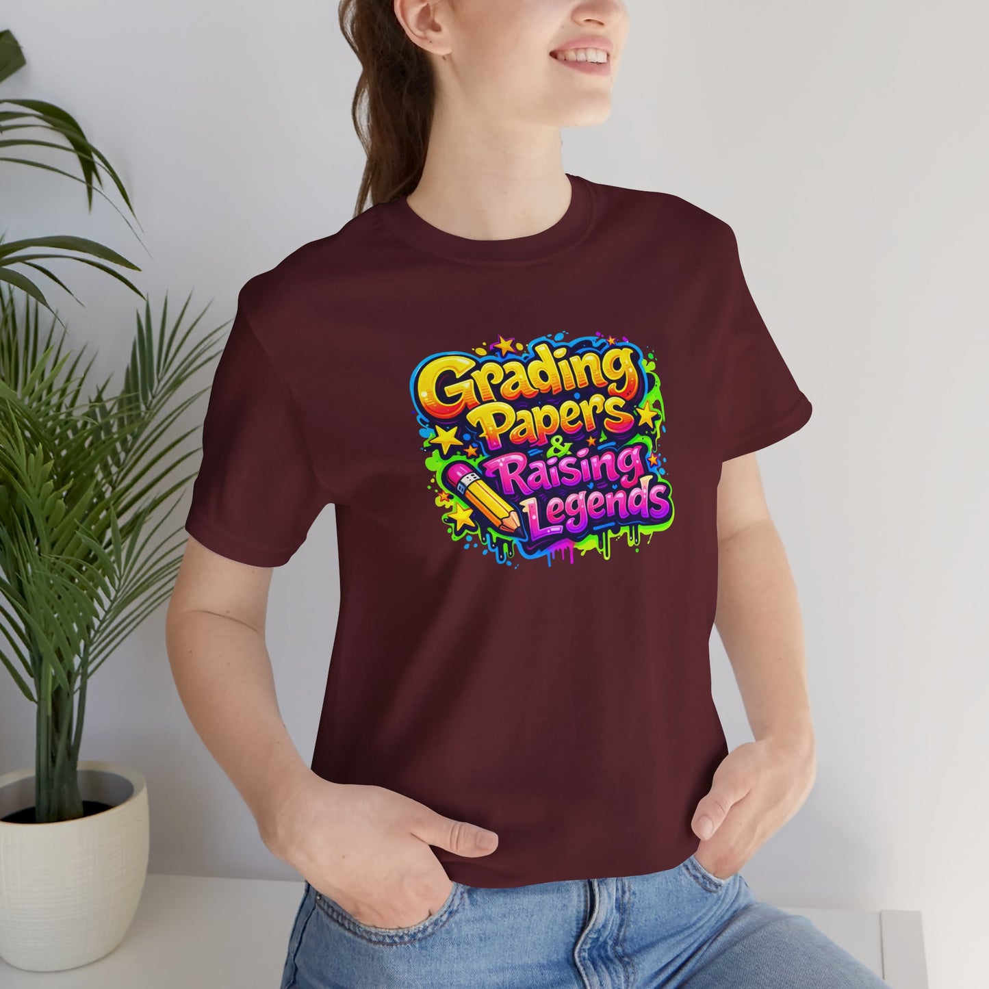Grading papers & raising legends T-shirt