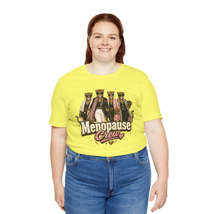 Menopause crew leopard T-shirt