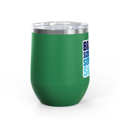 Brains, scrubs and surgical skills blue Tumbler