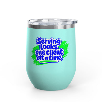 Serving looks one client at a time Tumbler