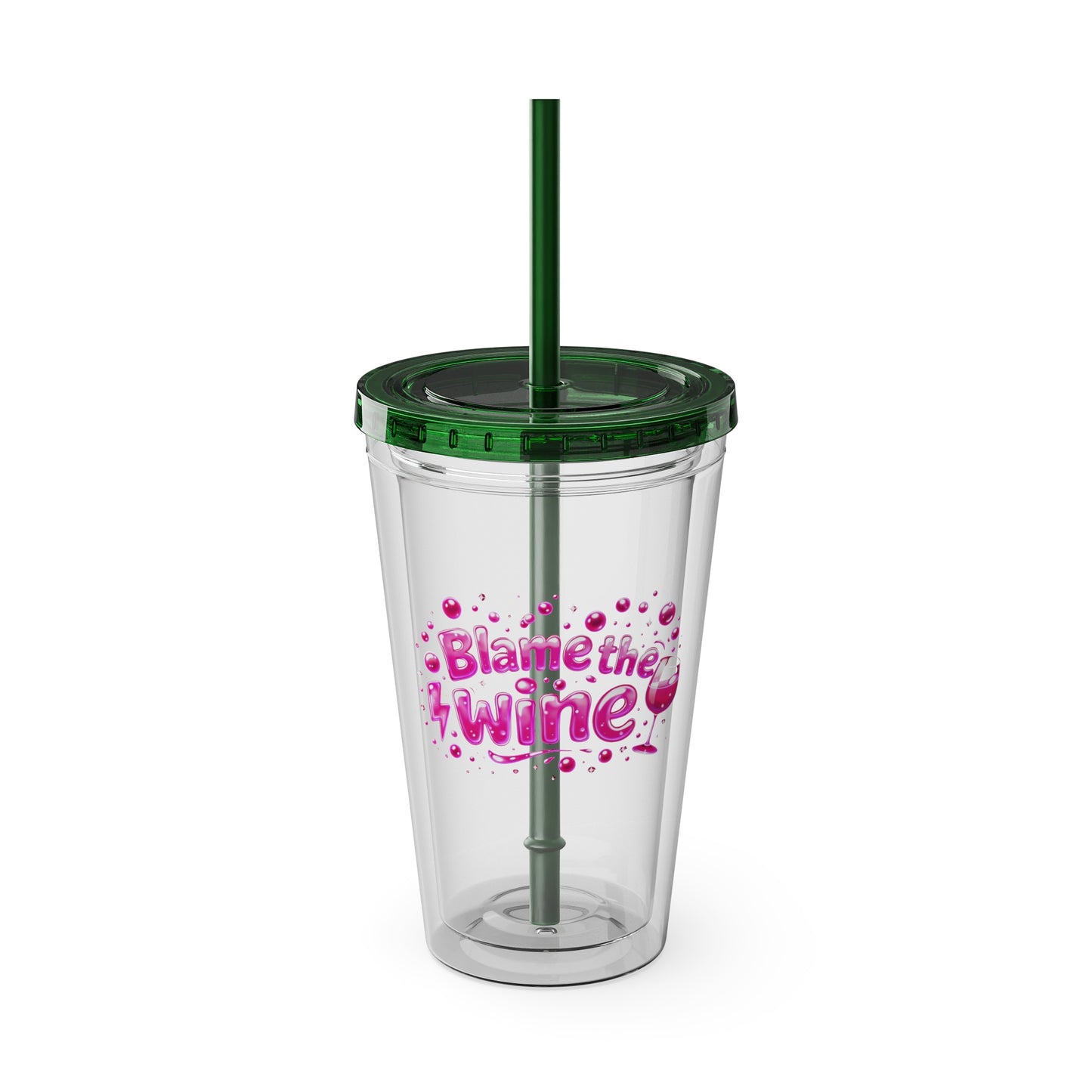 Blame the wine Clear Insulated Cup