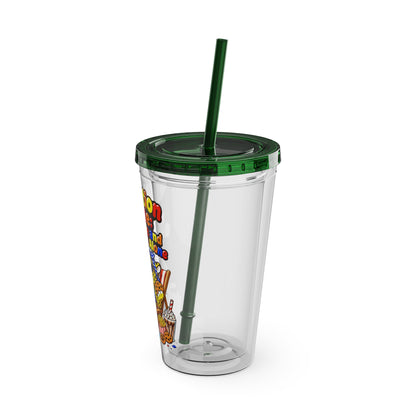 Vacation mode feed me and leave me alone Clear Insulated Cup