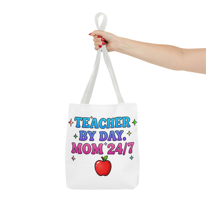 Teacher by day mom 24/7 Tote Bag