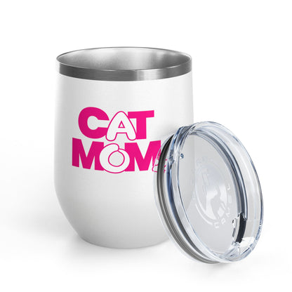 Cat mom pink Tumbler