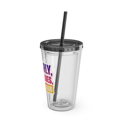 Up early, saving lives, looking good Clear Insulated Cup
