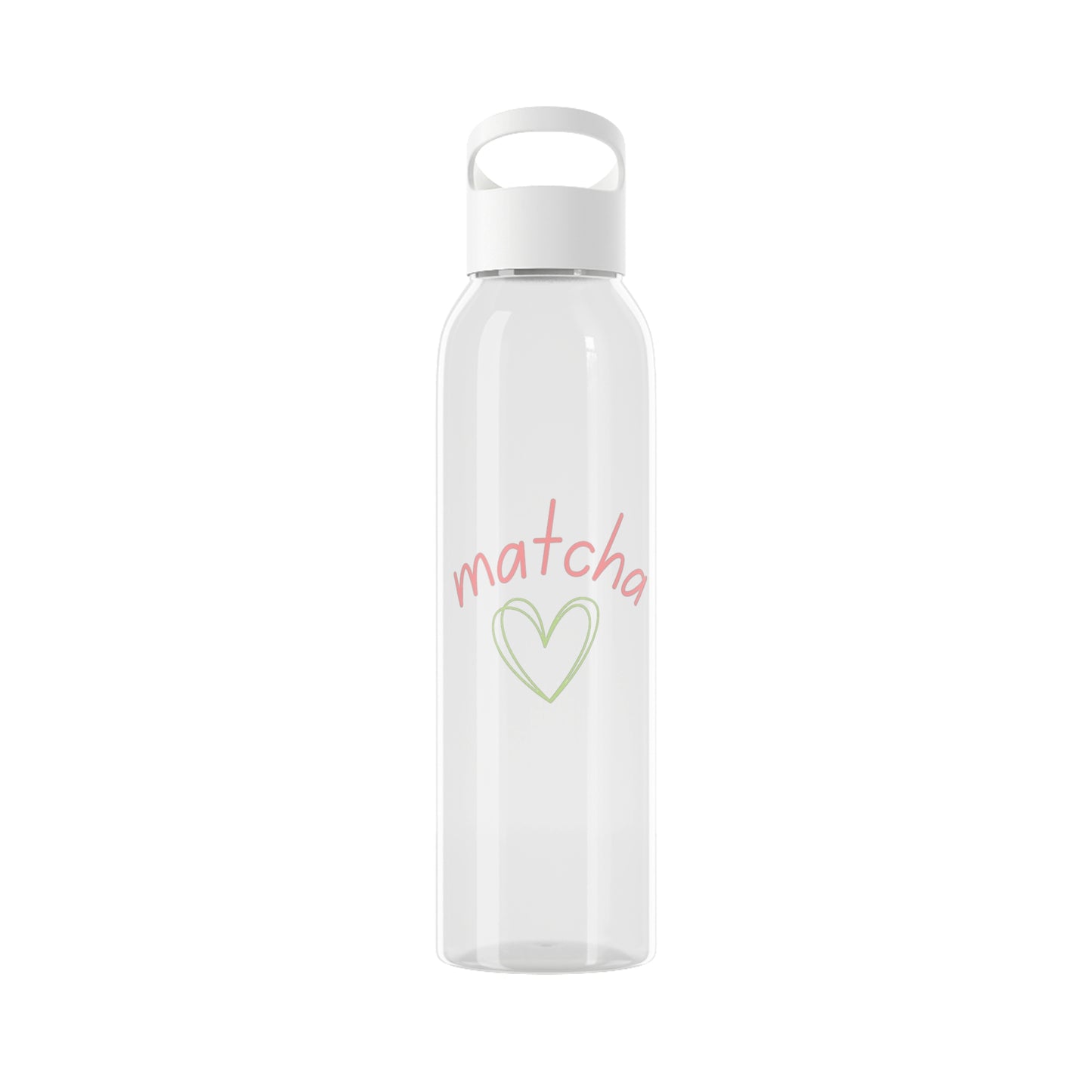 Matcha Heart Water Bottle