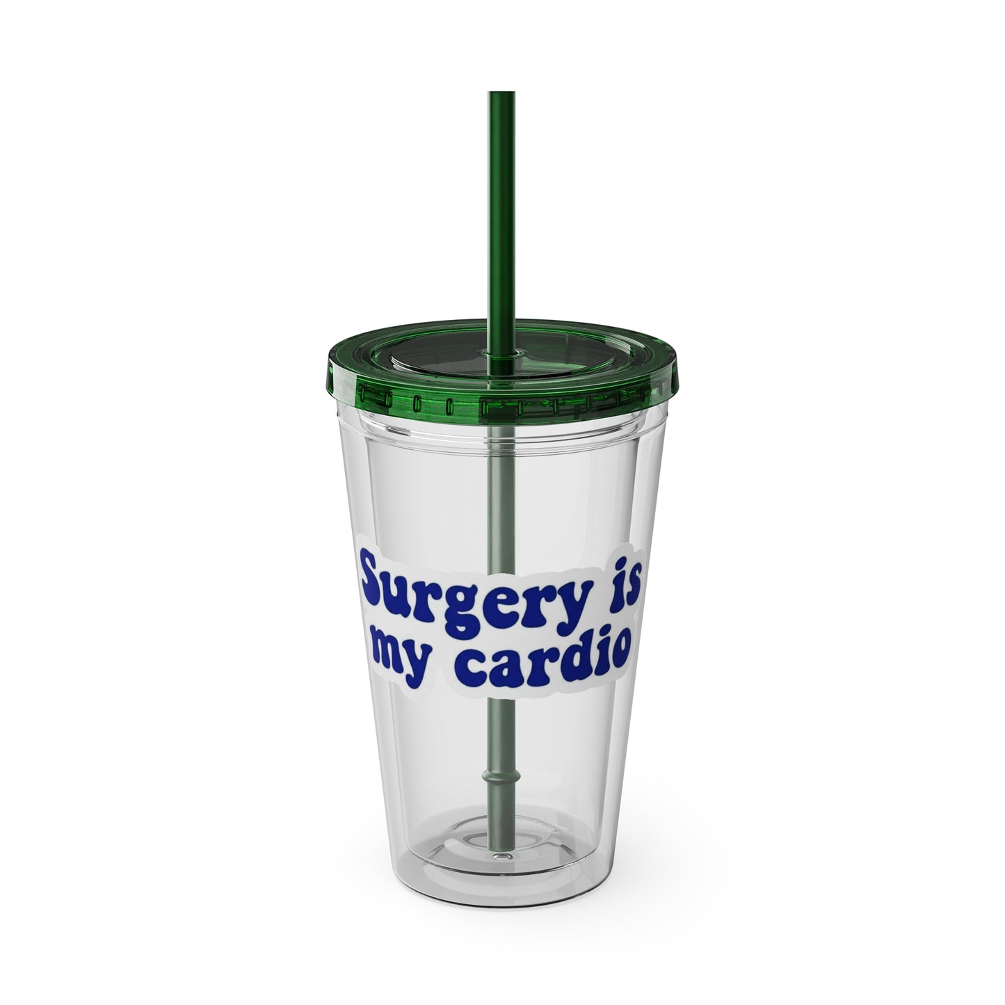Surgery is my cardio Clear Insulated Cup