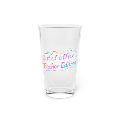 Out of office teacher edition Beer Glass