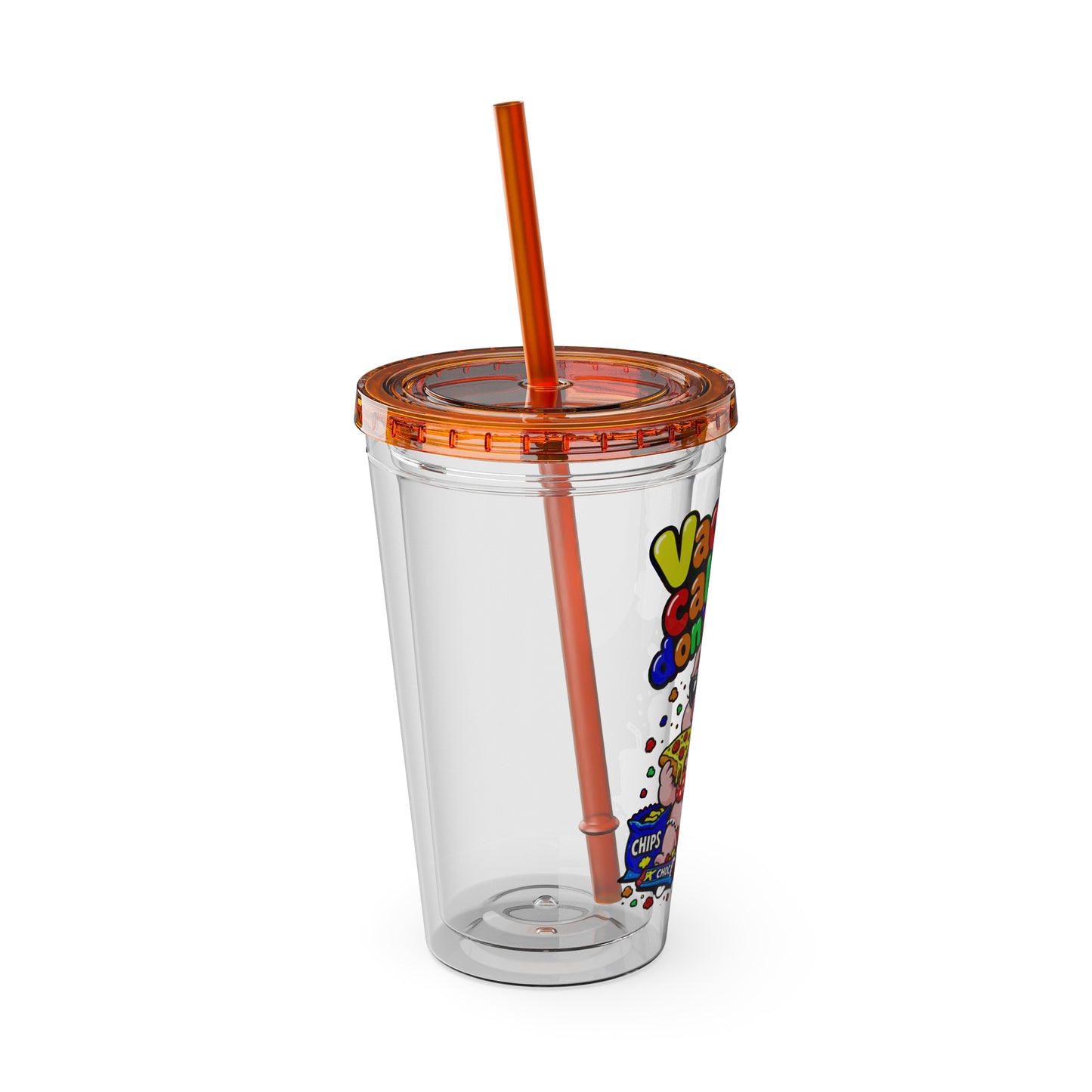 Vacation calories don't count Clear Insulated Cup