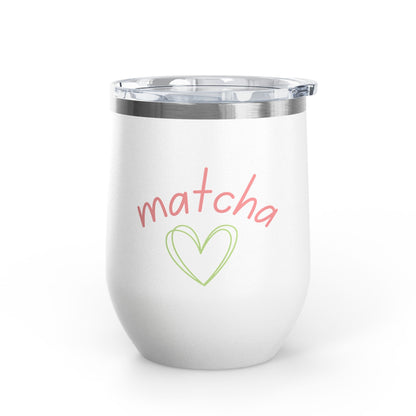 Matcha Heart Wine Tumbler