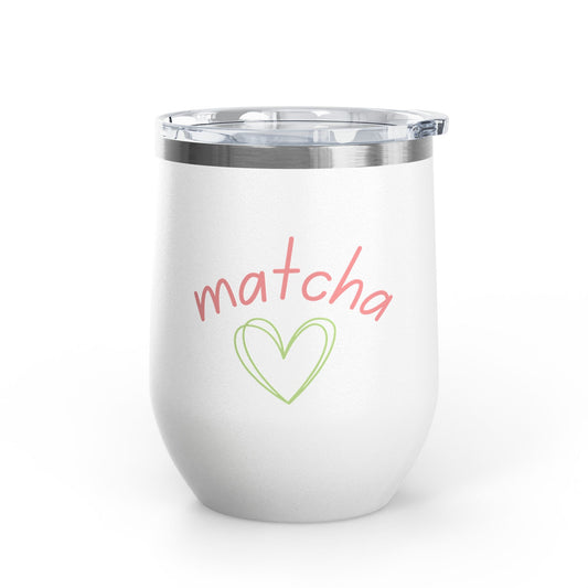Matcha Heart Wine Tumbler