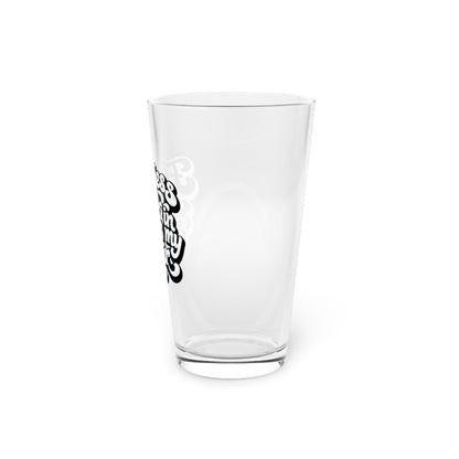 Flawless hair starts in my chair Beer Glass