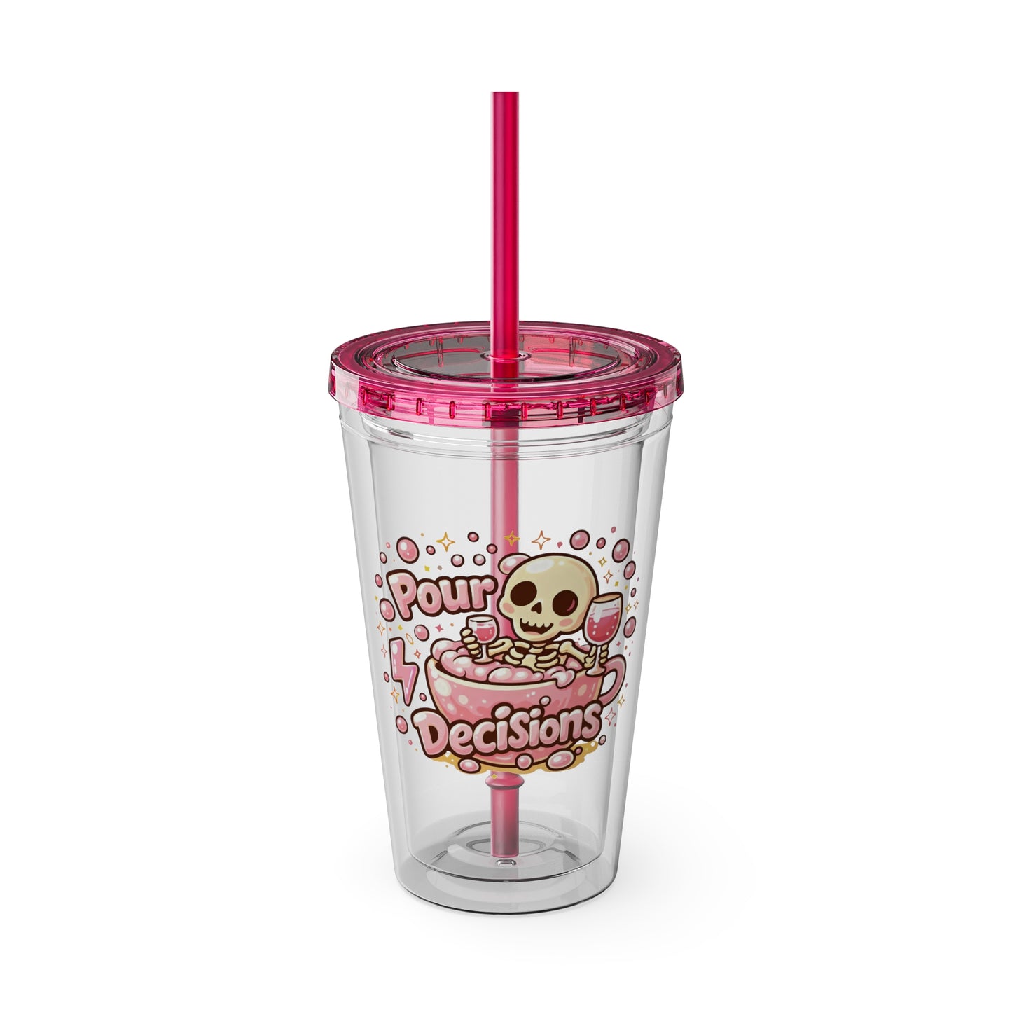 Pour decisions Clear Insulated Cup