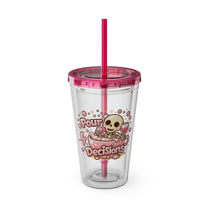 Pour decisions Clear Insulated Cup