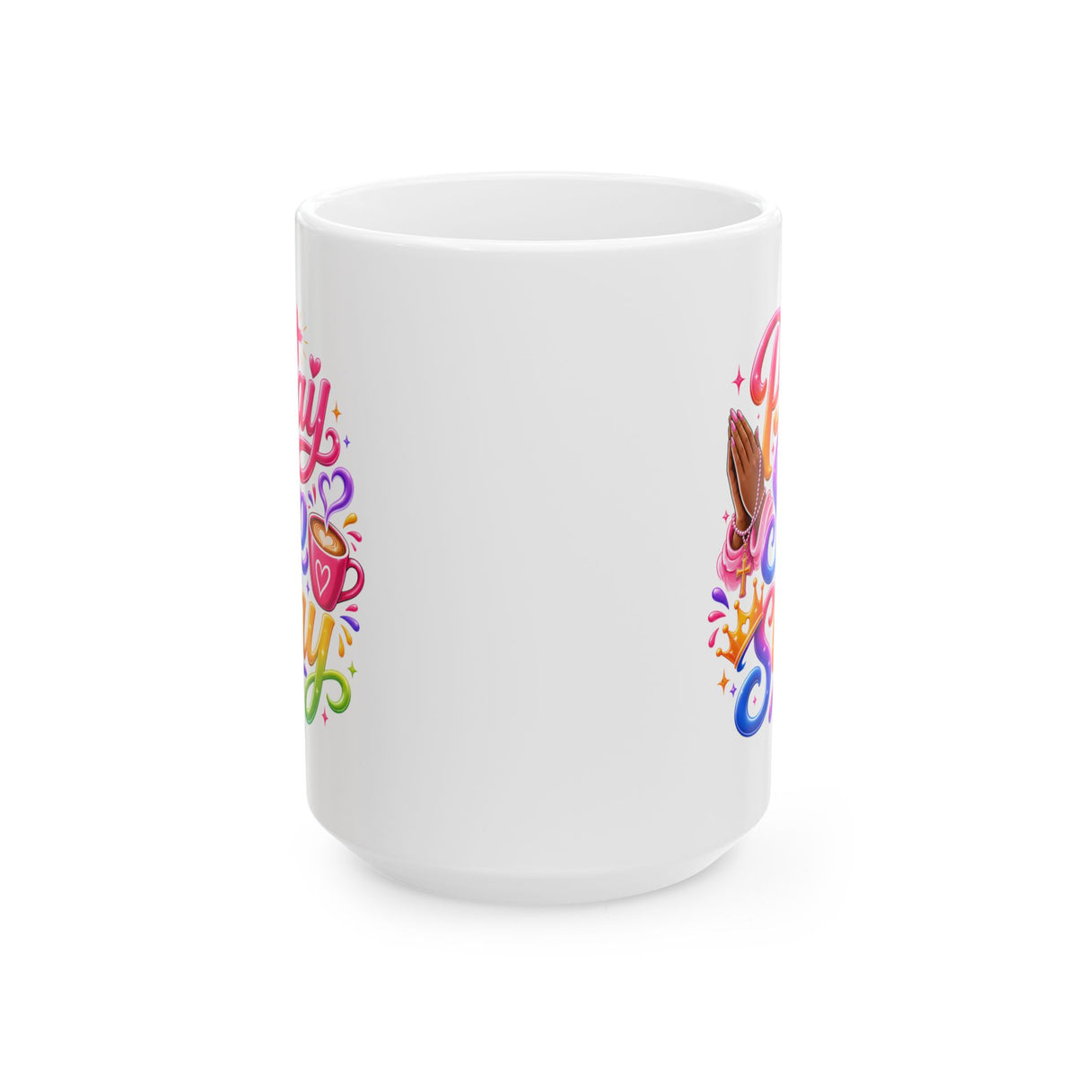 Pray, sip, slay Mug