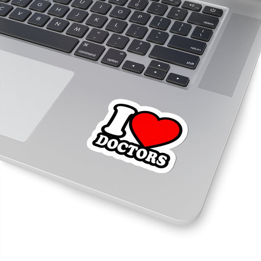 I love doctors faux Sticker