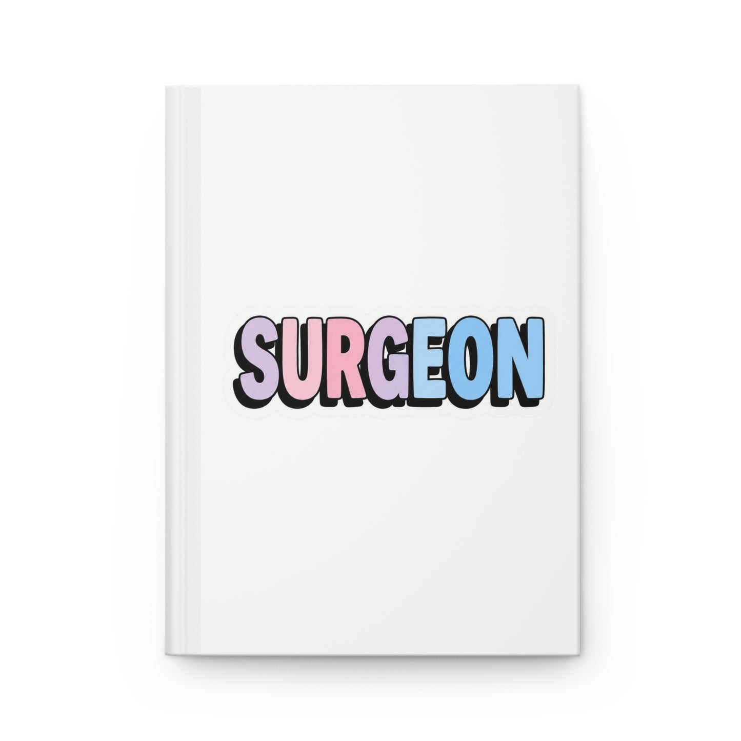 SURGEON faux sticker Hardcover Journal