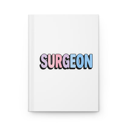 SURGEON faux sticker Hardcover Journal