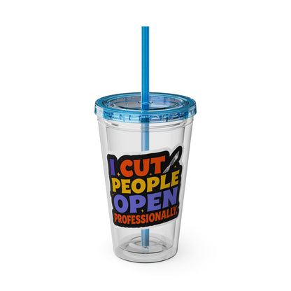I cut people open professionally Clear Insulated Cup