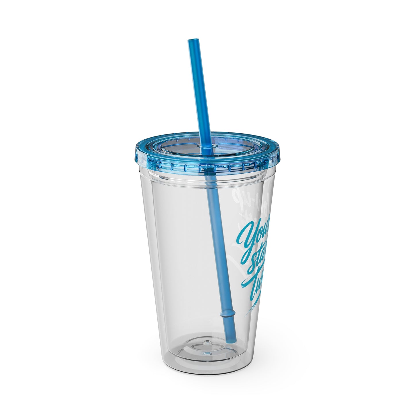 Your glow up starts with my tweezers Clear Insulated Cup