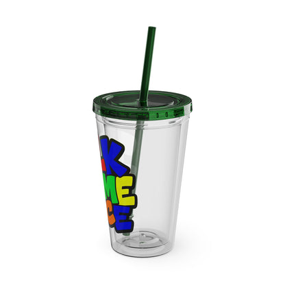 Talk to me nice Clear Insulated Cup