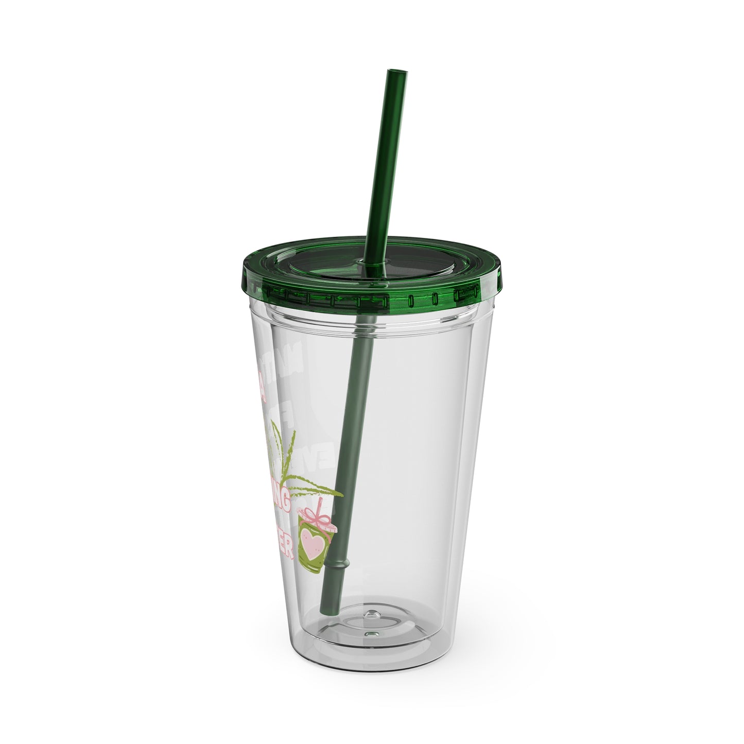 Matcha First Everything Else Later Clear Insulated Cup