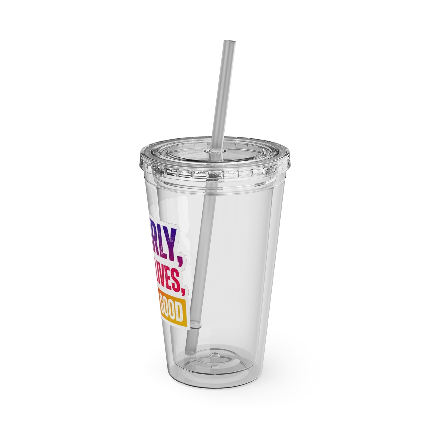 Up early, saving lives, looking good Clear Insulated Cup