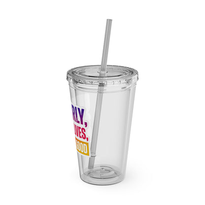 Up early, saving lives, looking good Clear Insulated Cup