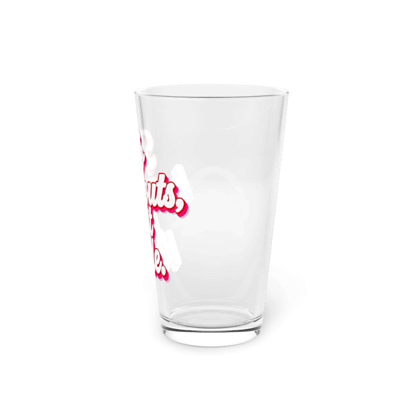 No handouts, just hustle. Beer Glass