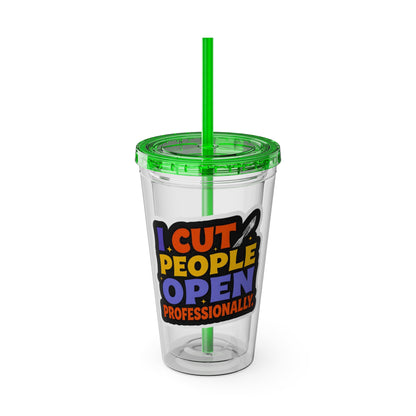 I cut people open professionally Clear Insulated Cup