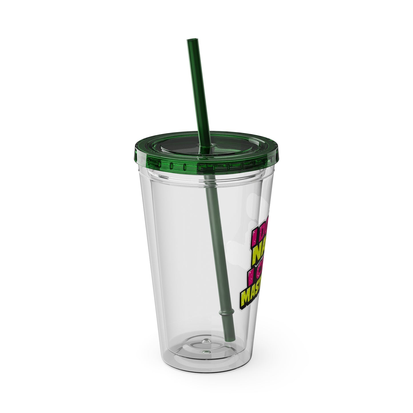 I don't do nails I create masterpieces Clear Insulated Cup