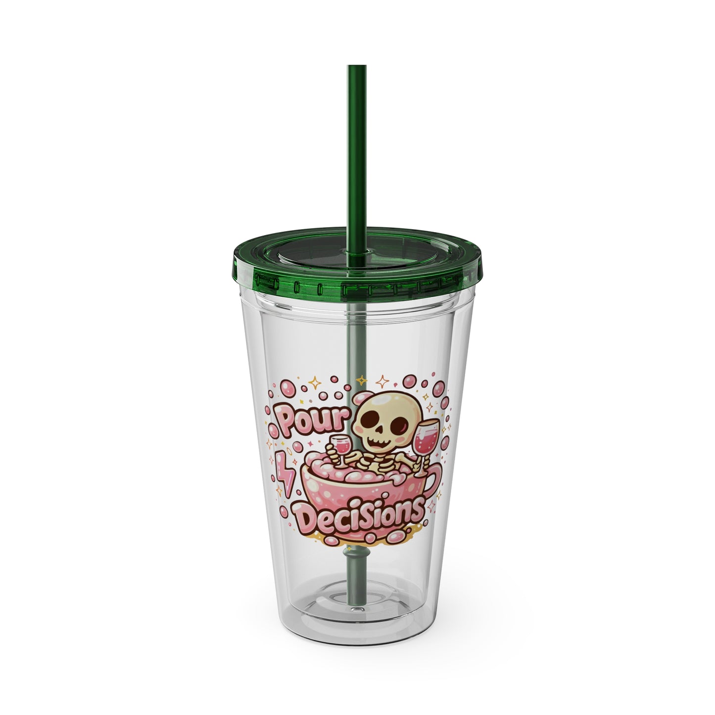 Pour decisions Clear Insulated Cup
