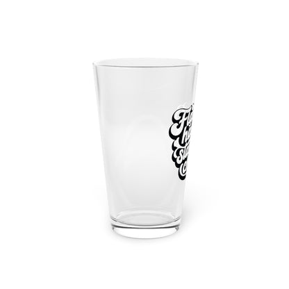 Flawless hair starts in my chair Beer Glass