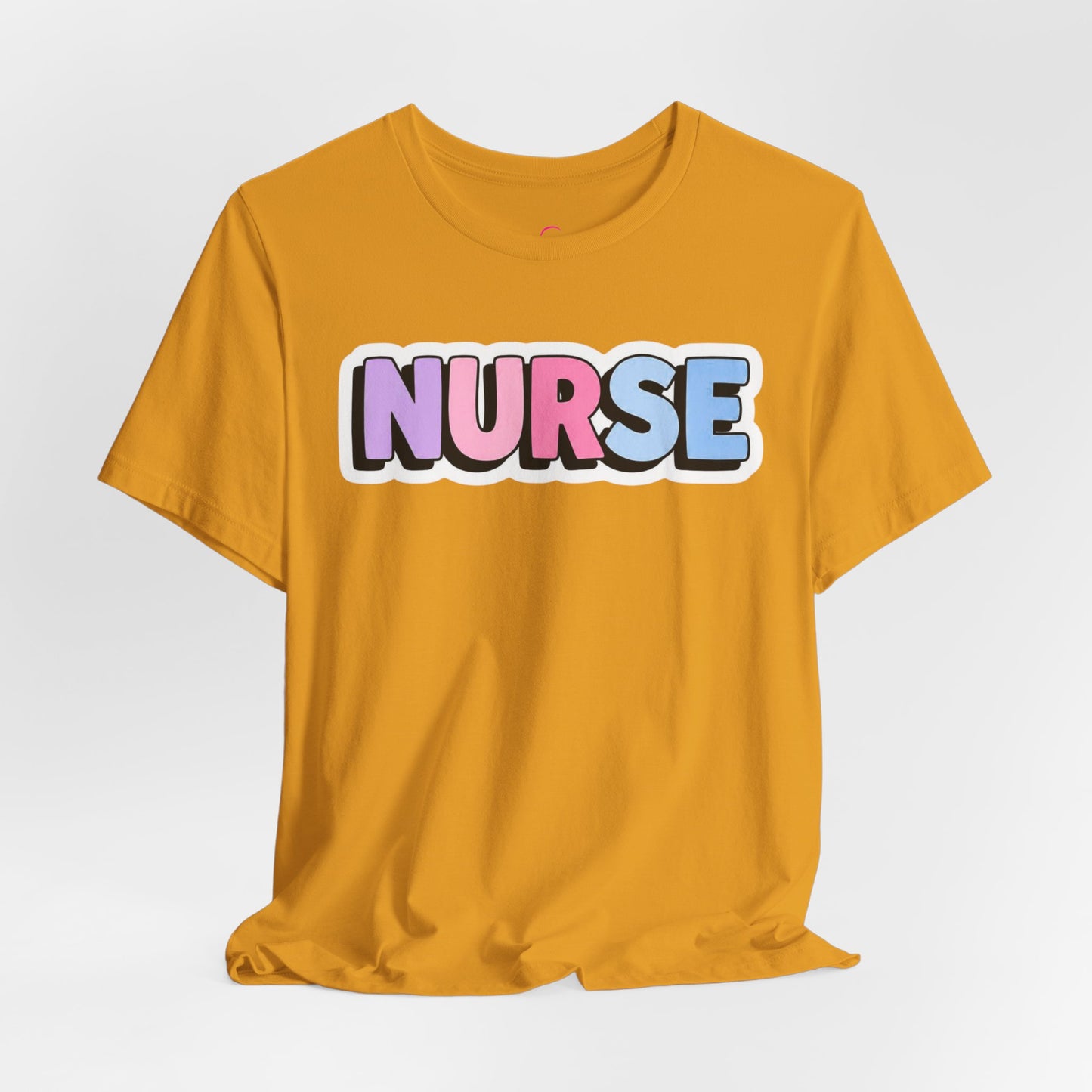 NURSE faux sticker T-shirt