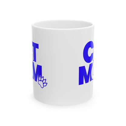 Cat mom blue Mug
