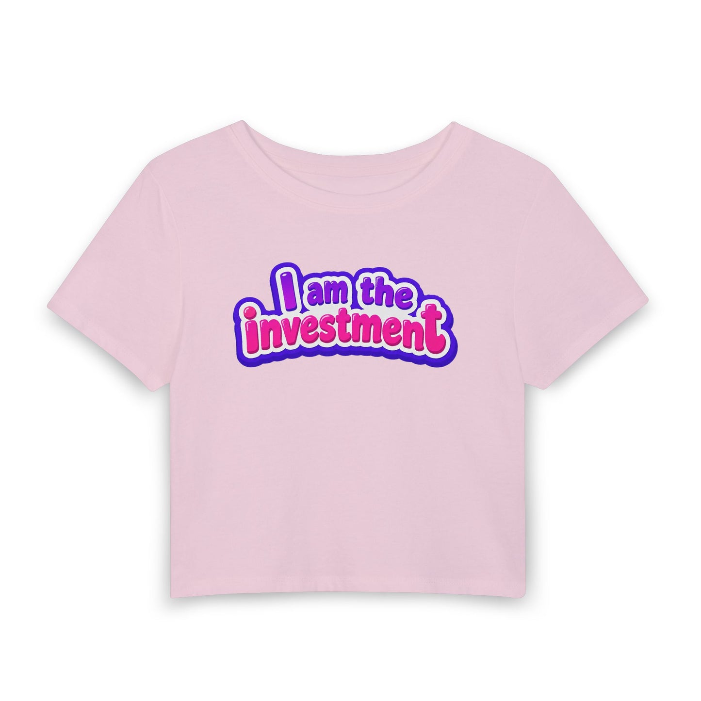 I am the investment Crop Tee