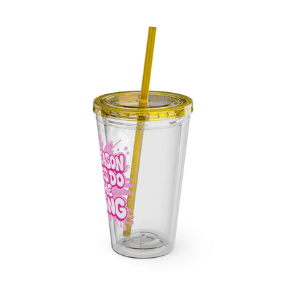 I'm the reason your eyes do all the talking Clear Insulated Cup