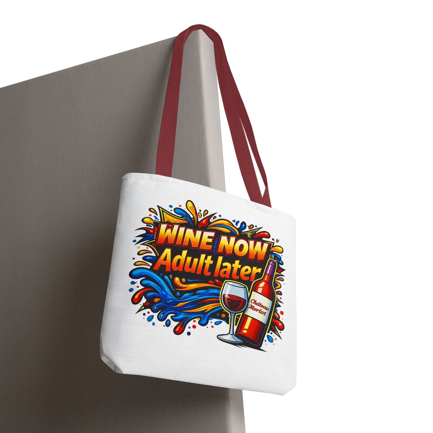 WINE NOW Adult later Tote Bag
