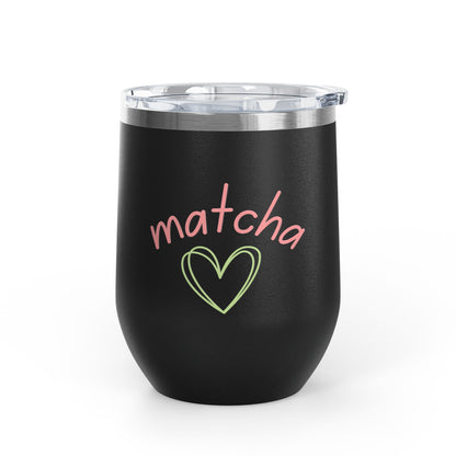 Matcha Heart Wine Tumbler