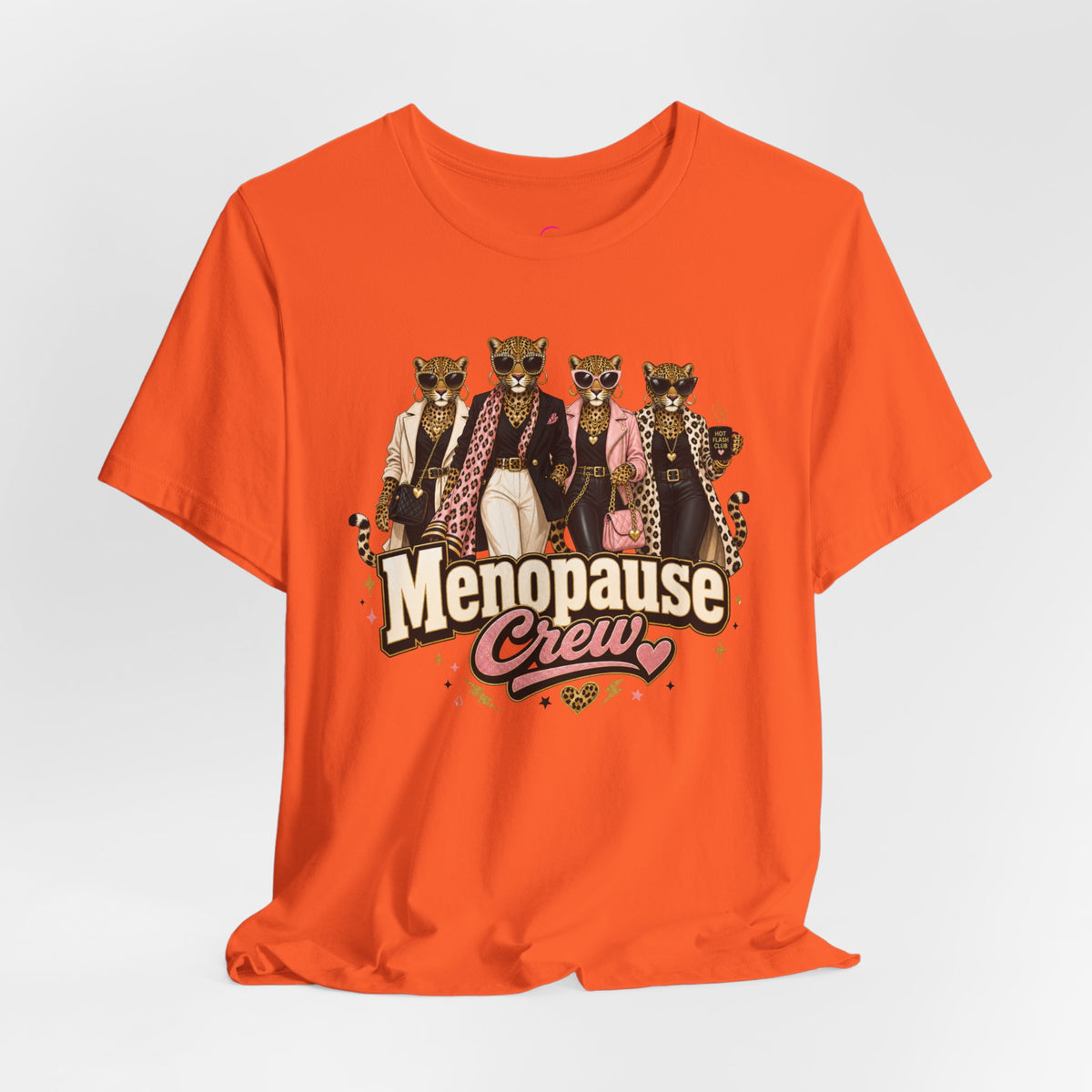 Menopause crew leopard T-shirt