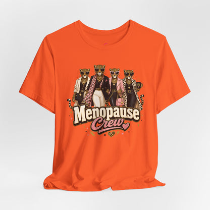 Menopause crew leopard T-shirt